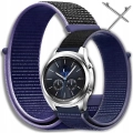 Pasek materiałowy, nylonowy do smartwatcha uniwersalny 20mm (Granatowy)