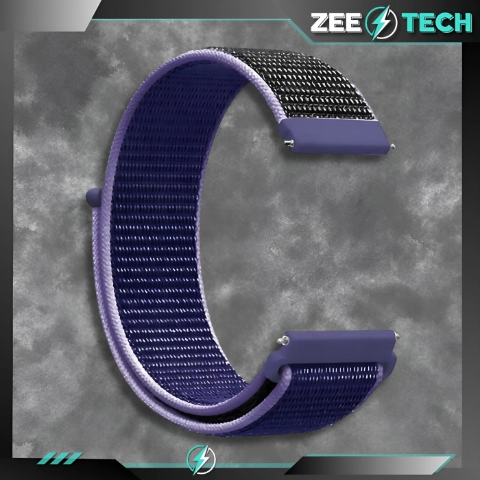 Pasek materiałowy, nylonowy do smartwatcha uniwersalny 20mm (Granatowy)