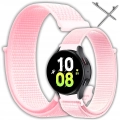 Pasek materiałowy, nylonowy do smartwatcha uniwersalny 20mm (Różowy)