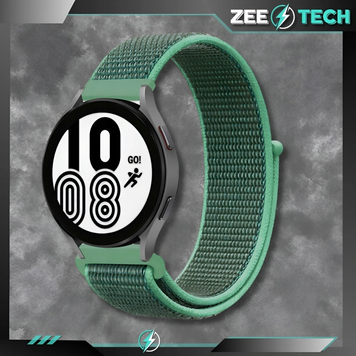 Pasek materiałowy, nylonowy do smartwatcha uniwersalny 20mm (Zielony)