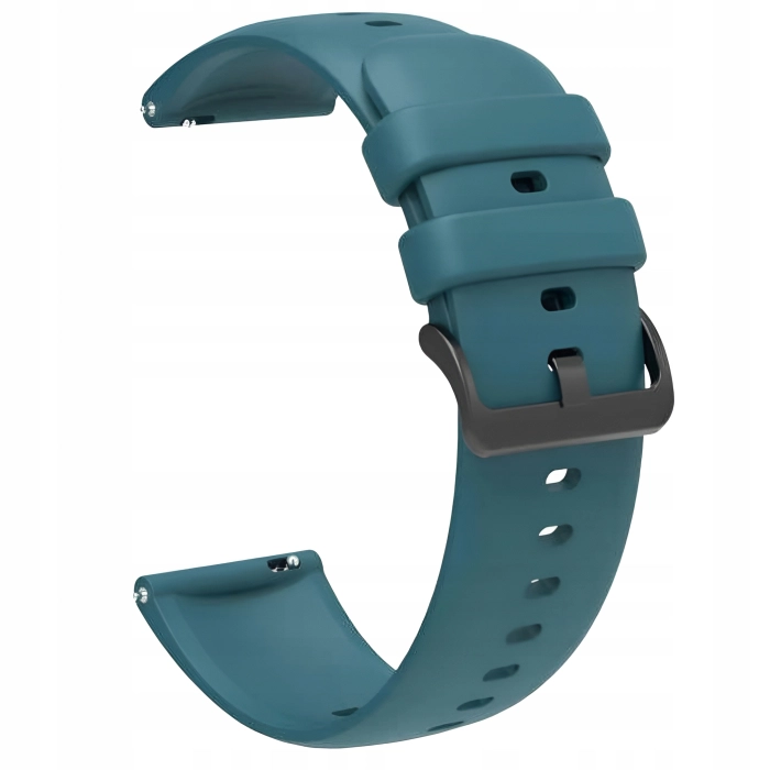 Pasek silikonowy HK do smartwatcha uniwersalny 20mm + teleskopy (Niebieski)