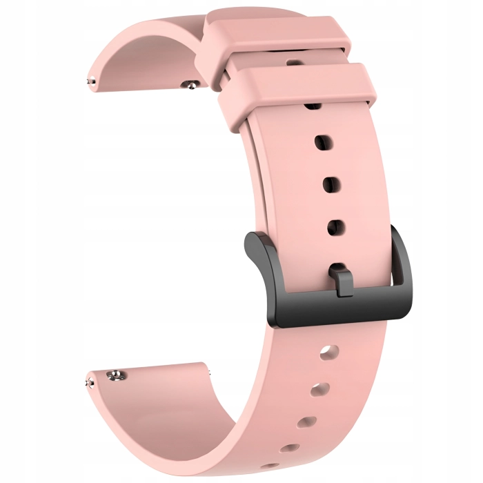 Pasek silikonowy HK do smartwatcha uniwersalny 20mm + teleskopy (Różowy)