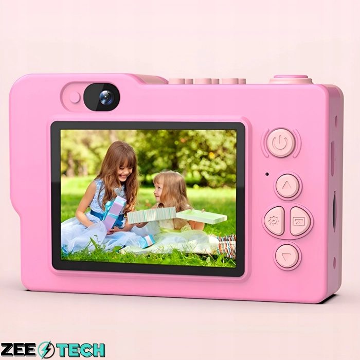 Aparat fotograficzny cyfrowy dla dzieci 40 mpx - Puzzle Jednorożec Różowy + Karta 32 GB