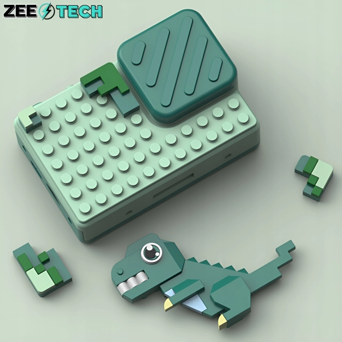 Aparat fotograficzny cyfrowy dla dzieci 40 mpx - Puzzle Dinozaur + Karta 32 GB