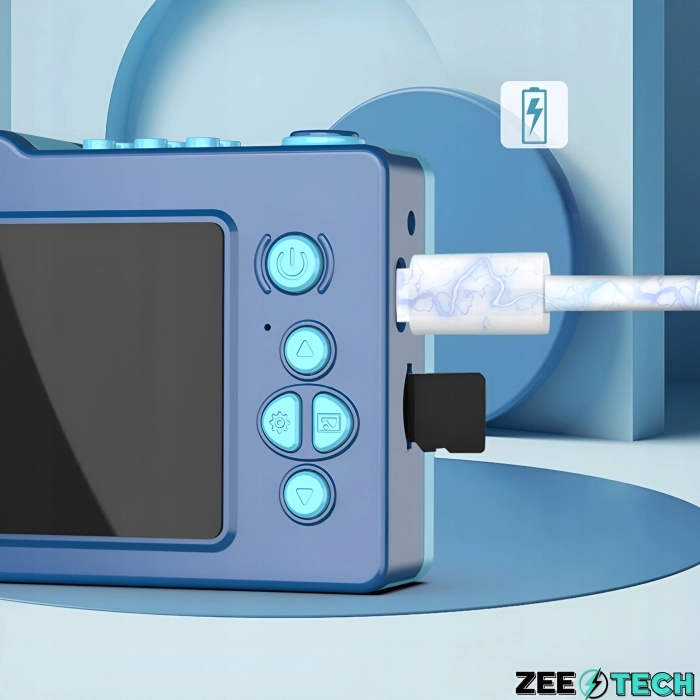 Aparat fotograficzny cyfrowy dla dzieci 40 mpx - Puzzle Astronauta + Karta 32 GB