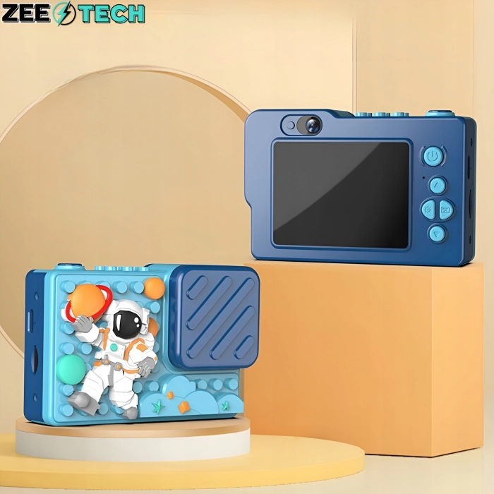 Aparat fotograficzny cyfrowy dla dzieci 40 mpx - Puzzle Astronauta + Karta 32 GB