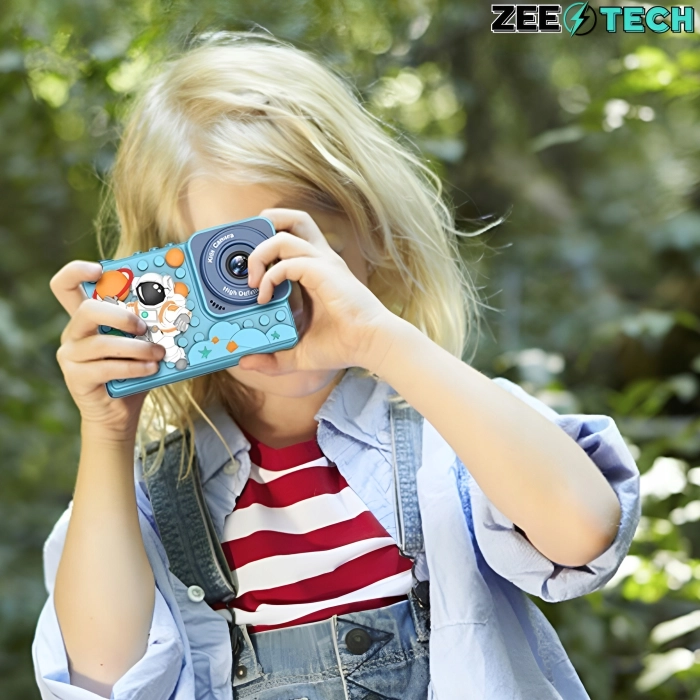 Aparat fotograficzny cyfrowy dla dzieci 40 mpx - Puzzle Astronauta + Karta 32 GB