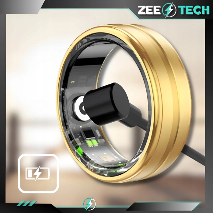 Smart ring Z6 - inteligentny pierścionek z pomiarem tętna i ciśnienia (Smartring Czarny #11)