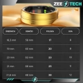 Smart ring Z6 - inteligentny pierścionek z pomiarem tętna i ciśnienia (Smartring Czarny #9)
