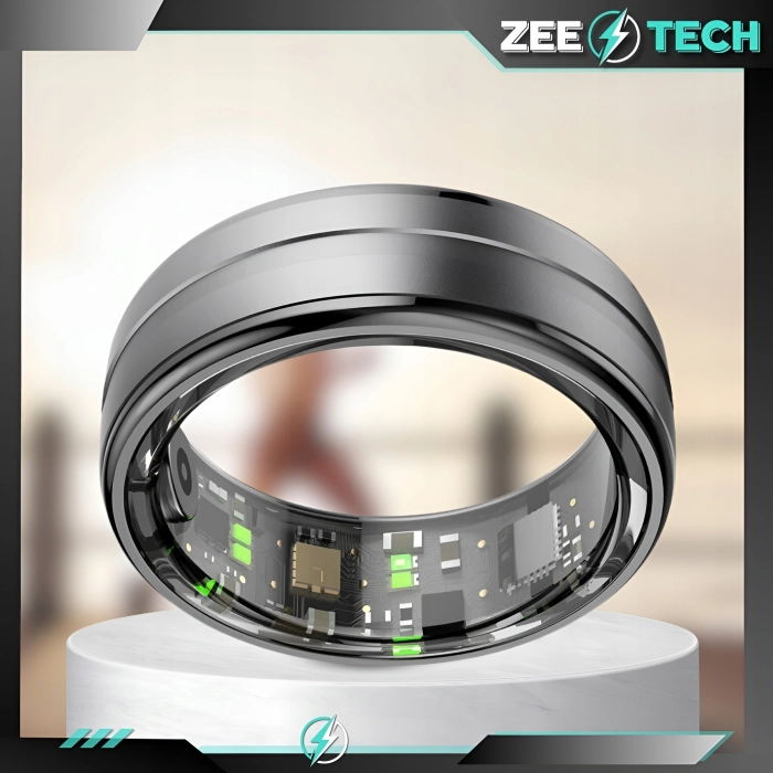 Smart ring Z6 - inteligentny pierścionek z pomiarem tętna i ciśnienia (Smartring Złoty #8)