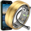 Smart ring Z6 - inteligentny pierścionek z pomiarem tętna i ciśnienia (Smartring Złoty #9)