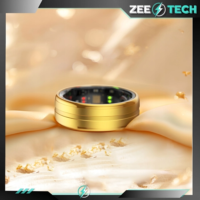 Smart ring Z6 - inteligentny pierścionek z pomiarem tętna i ciśnienia (Smartring Złoty #9)