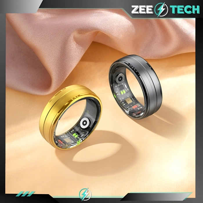 Smart ring Z6 - inteligentny pierścionek z pomiarem tętna i ciśnienia (Smartring Złoty #9)