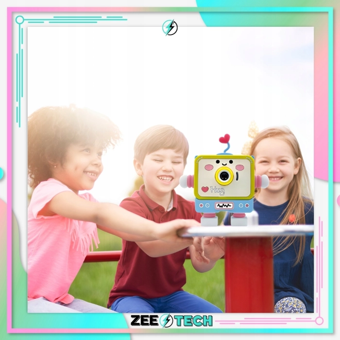 Aparat fotograficzny cyfrowy dla dzieci 40 mpx - Robot + Karta 32 GB