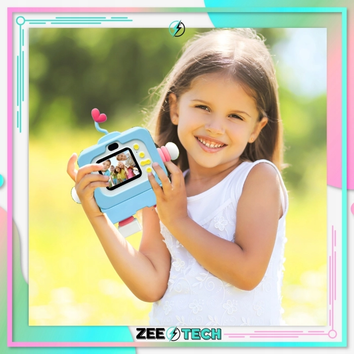 Aparat fotograficzny cyfrowy dla dzieci 40 mpx - Robot + Karta 32 GB