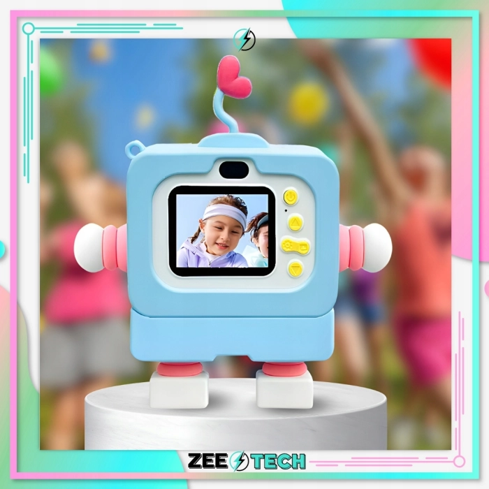 Aparat fotograficzny cyfrowy dla dzieci 40 mpx - Robot + Karta 32 GB