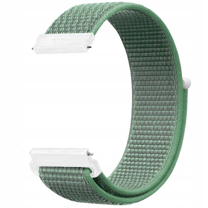 Pasek materiałowy, nylonowy do smartwatcha uniwersalny 20mm (NOWY-NOWY Zielony)