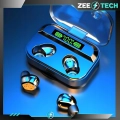 Słuchawki bezprzewodowe douszne z mikrofonem Z02 - sportowe gamingowe Bluetooth + Powerbank