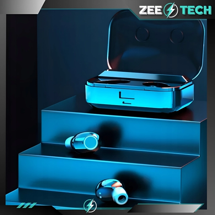 Słuchawki bezprzewodowe douszne z mikrofonem Z02 - sportowe gamingowe Bluetooth + Powerbank