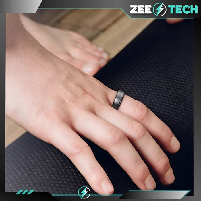 Smart ring Z6 - inteligentny pierścionek z pomiarem tętna i ciśnienia (Smartring Złoty #10)