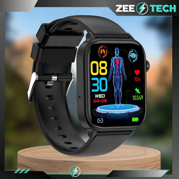 Smartwatch męski Z57 - zegarek z pomiarem cukru i EKG oraz prowadzeniem rozmów (Czarny)