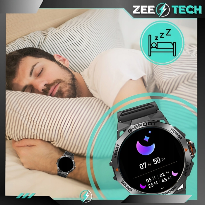 Smartwatch męski Z62 - zegarek sportowy z możliwością prowadzeniem rozmów (Czarny)