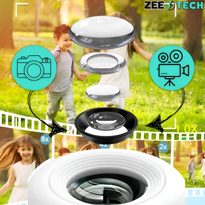 Aparat cyfrowy fotograficzny dla dzieci 40 mpx - Astronauta + Karta 32 GB (Niebieski)