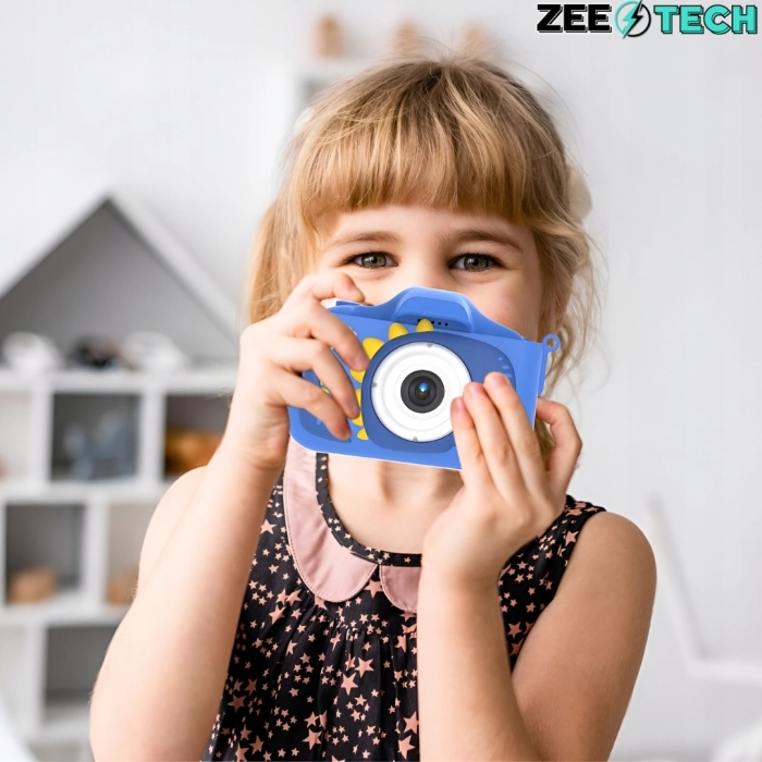 Aparat fotograficzny cyfrowy dla dzieci 40 mpx - Dinozaur + Karta 32 GB (Zielony)