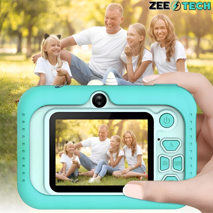 Aparat fotograficzny cyfrowy dla dzieci 40 mpx - Smok + Karta 32 GB (Różowy)