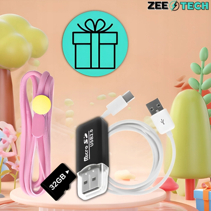 Aparat fotograficzny cyfrowy dla dzieci 40 mpx - Smok + Karta 32 GB (Niebieski)