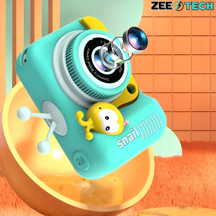 Aparat fotograficzny cyfrowy dla dzieci 40 mpx - Różowy + Karta 32 GB (Beżowy)