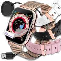 Smartwatch damski Z15 - zegarek z pomiarem EKG i pulsu oraz prowadzeniem rozmów (Różowy)
