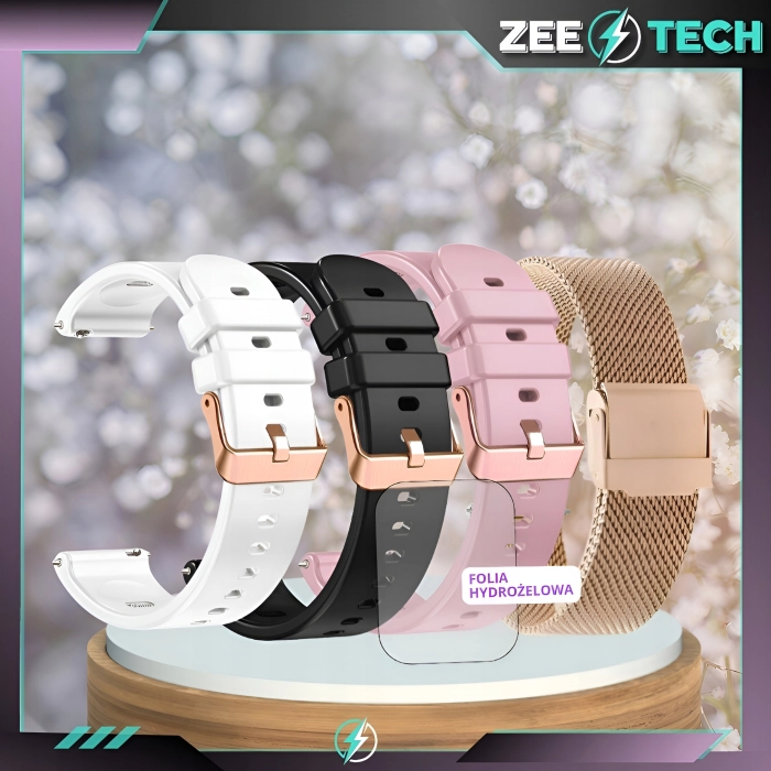 Smartwatch damski Z15 - zegarek z pomiarem EKG i pulsu oraz prowadzeniem rozmów (Różowy)