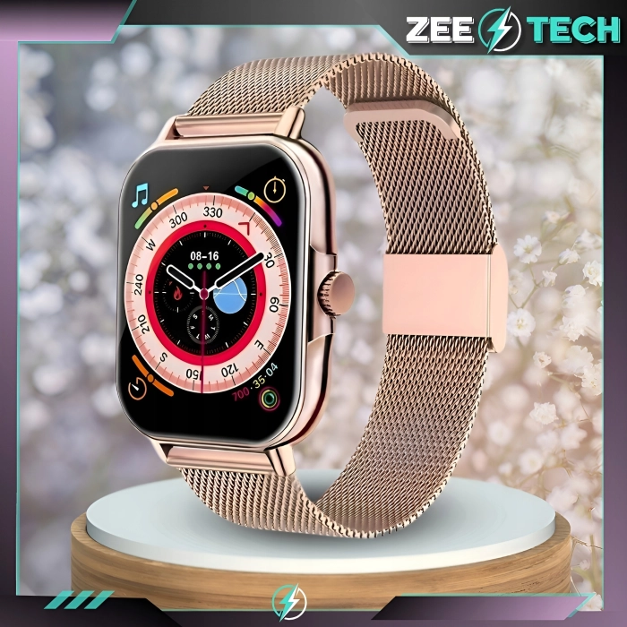 Smartwatch damski Z15 - zegarek z pomiarem EKG i pulsu oraz prowadzeniem rozmów (Różowy)