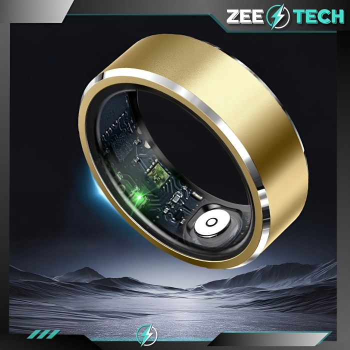 Smart ring Z5 - inteligentny pierścionek z pomiarem tętna i ciśnienia (Smartring Różowy #10)