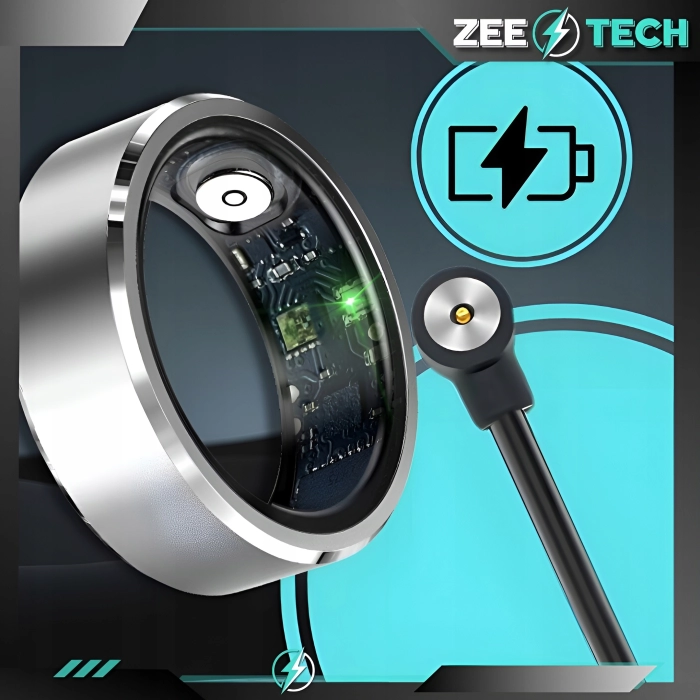 Smart ring Z5 - inteligentny pierścionek z pomiarem tętna i ciśnienia (Smartring Złoty #8)