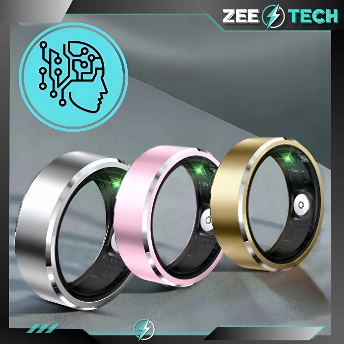 Smart ring Z5 - inteligentny pierścionek z pomiarem tętna i ciśnienia (Smartring Złoty #8)