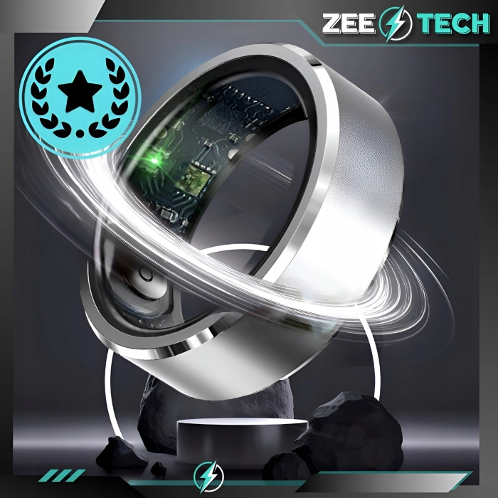 Smart ring Z5 - inteligentny pierścionek z pomiarem tętna i ciśnienia (Smartring Złoty #12)