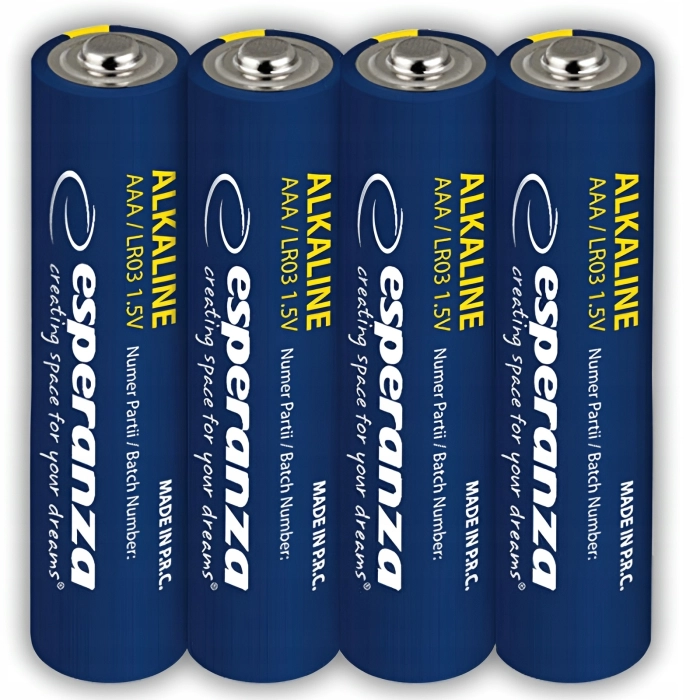 Baterie AAA alkaliczne Esperanza małe paluszki R3 / R03 1.5V Niebieskie (4 szt)