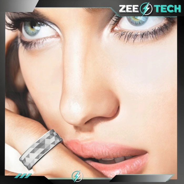 Smart ring Z12 - inteligentny pierścionek z pomiarem tętna i ciśnienia (Smartring Złoty #8