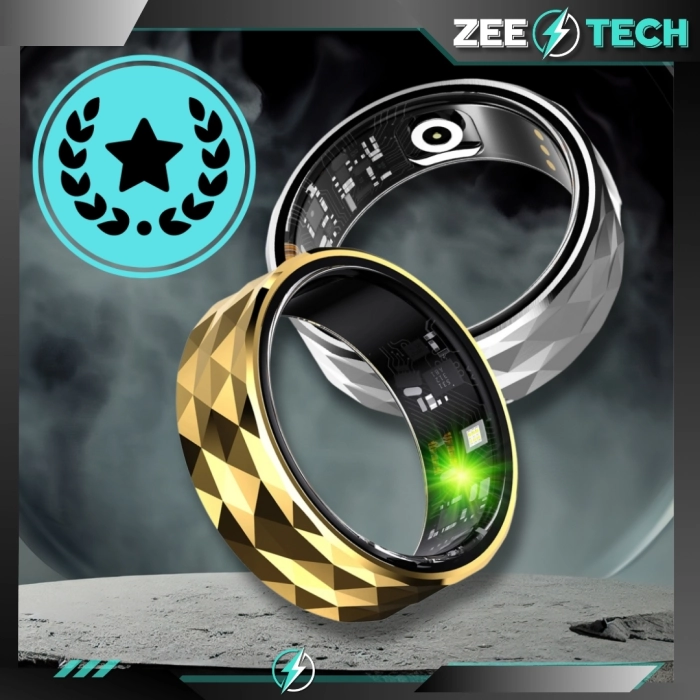 Smart ring Z12 - inteligentny pierścionek z pomiarem tętna i ciśnienia (Smartring Czarny #8)