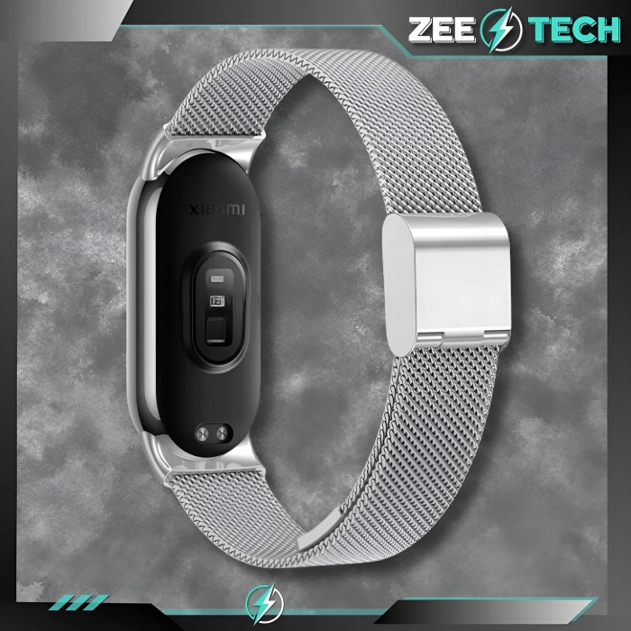 Pasek do Xiaomi Mi Band 8/9 - Bransoleta (Srebrny)