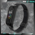 Pasek do Xiaomi Mi Band 3/4/5/6 - Bransoleta (Czarny)