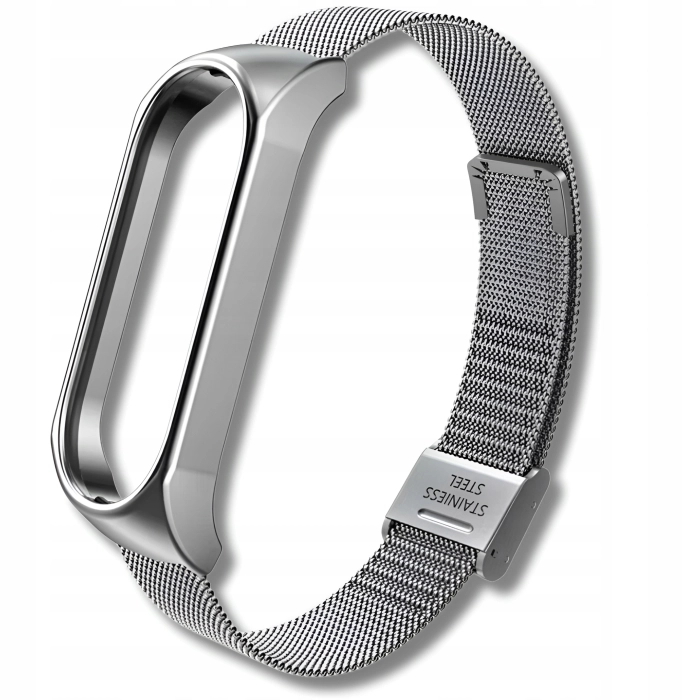 Pasek do Xiaomi Mi Band 3/4/5/6 - Bransoleta (Srebrny)