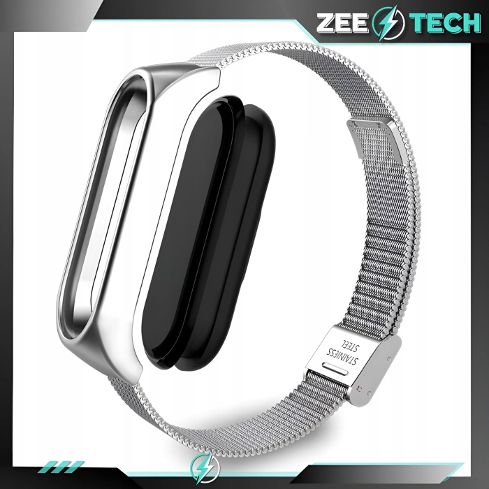 Pasek do Xiaomi Mi Band 3/4/5/6 - Bransoleta (Srebrny)