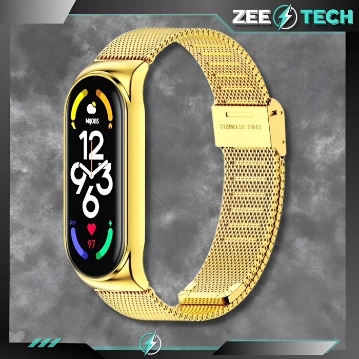 Pasek do Xiaomi Mi Band 3/4/5/6 - Bransoleta (Złoty)