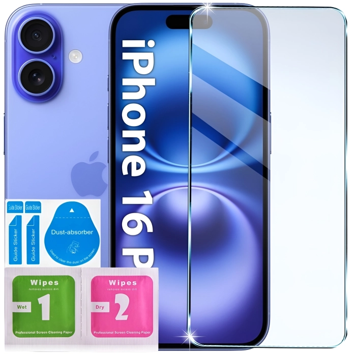 Szkło hartowane do iPhone 16 - Mocna szybka 9H
