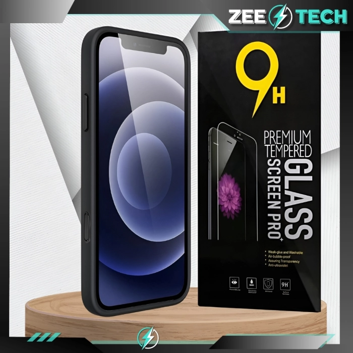 Etui matowe + szkło do iPhone 16 pro Max + Szkło - odporny case Magsafe (Czarne)