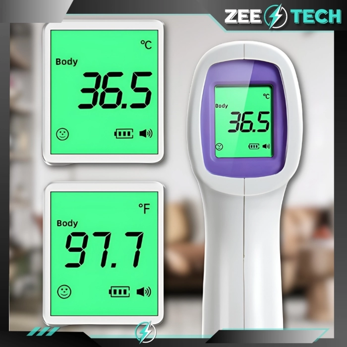 Termometr bezdotykowy do ciała na podczerwień - elektroniczny, medyczny