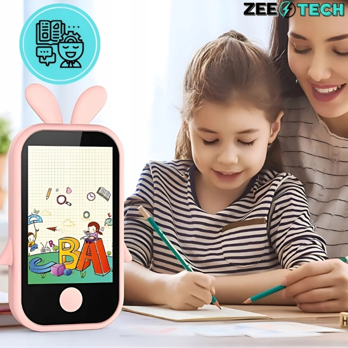 Telefon dla dzieci Z13 - zabawkowy aparat cyfrowy + Karta 32 GB (Lew)